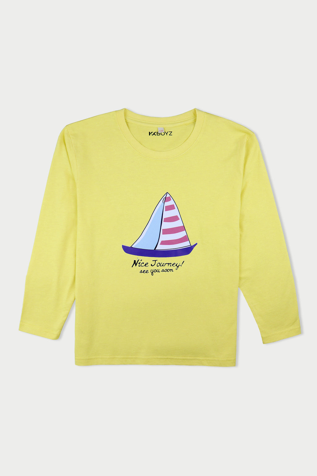 Sailing Ship Long Tee - Yellow