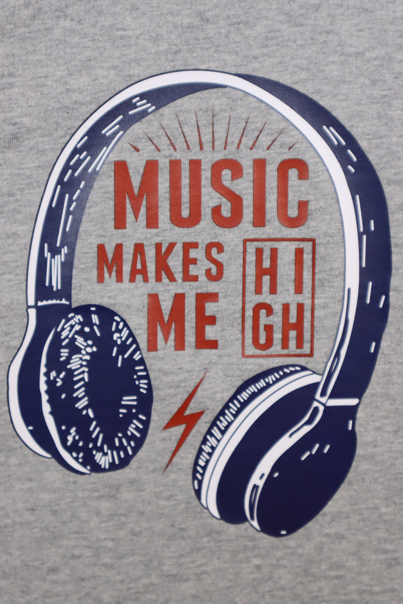 Headphones T-Shirt - Grey