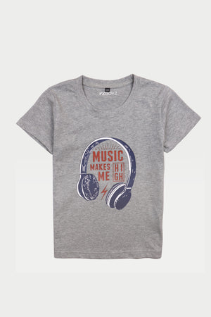 Headphones T-Shirt - Grey