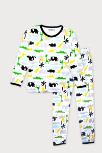 Giraffe Pyjamas - White