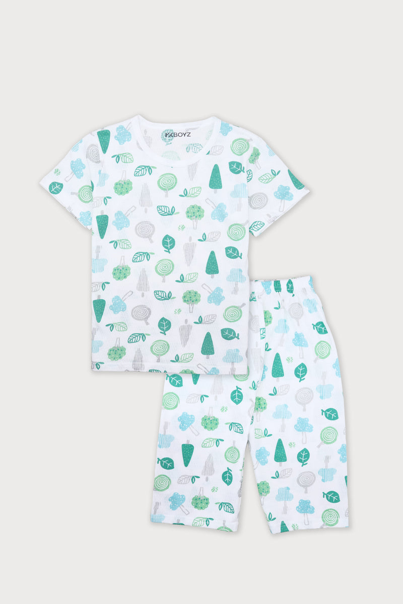 Short Sleeves Pyjamas - Green