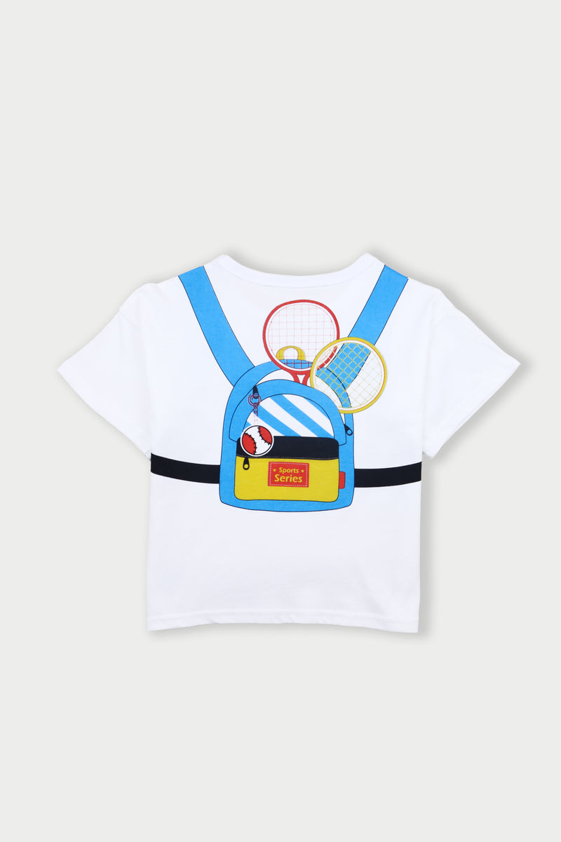 Backpack T-Shirt - White