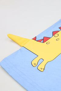 3D Dino T-Shirt - Blue