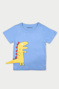 3D Dino T-Shirt - Blue