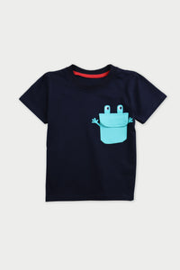 Frog pocket T-Shirt set - Black