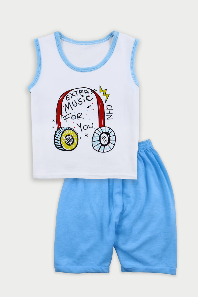 Sleeveless Headphone T-Shirt set