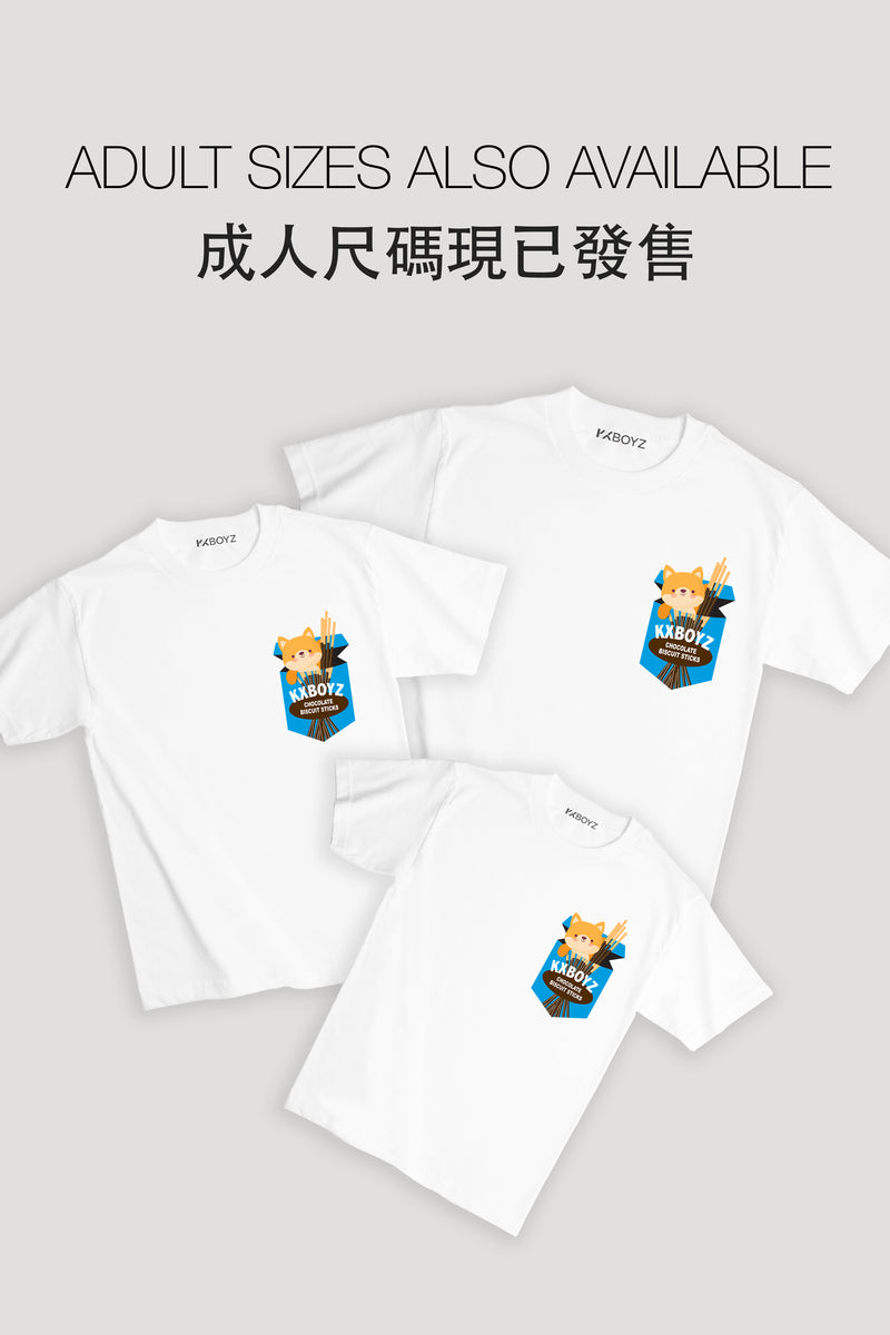 Choco Sticks (Blue) - White T-Shirt