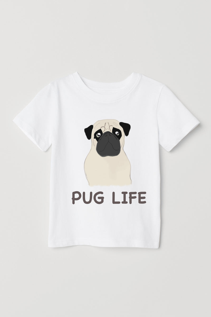 Pug Life 小狗圖案童裝T恤