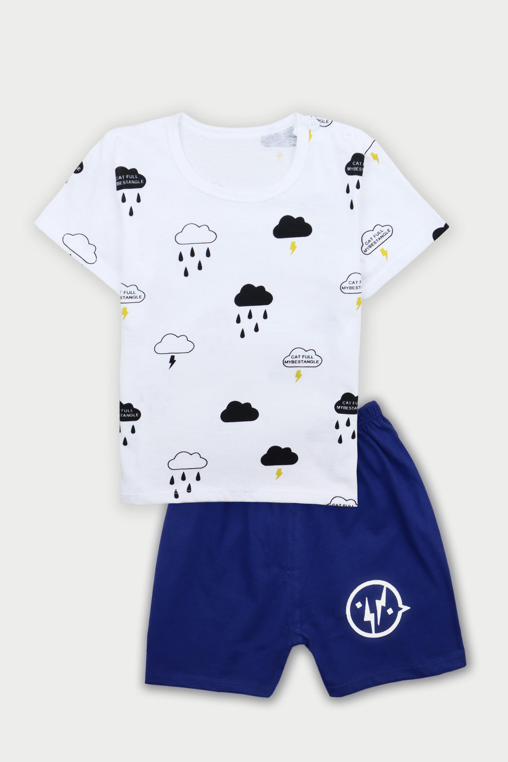 Rain T-Shirt & Black Shorts Combo