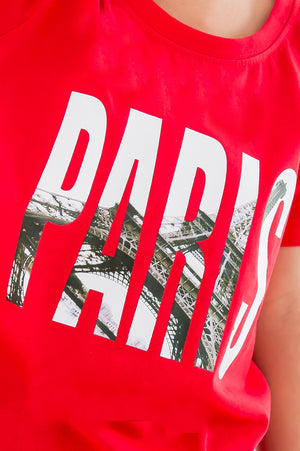 Paris Red T-Shirt