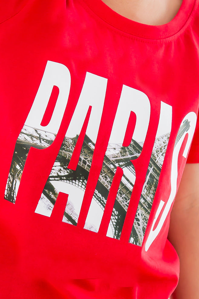 Paris Red T-Shirt