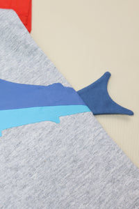 3D Shark T-Shirt - Grey