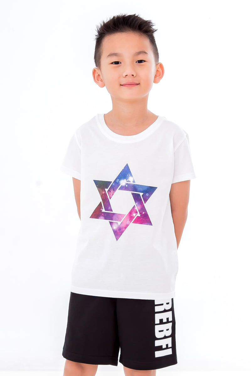 Star T-Shirt & Black Shorts Combo