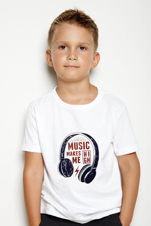 Headphones T-Shirt - White