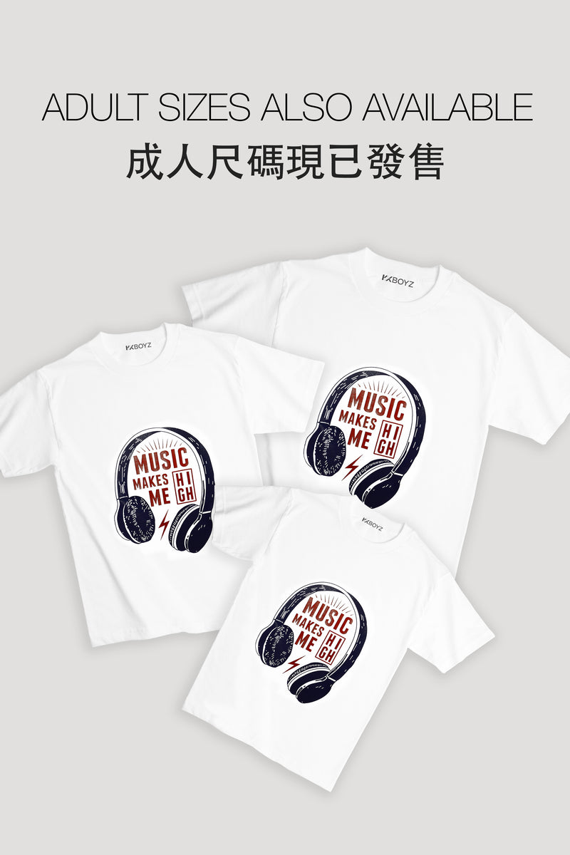 Headphones T-Shirt - White