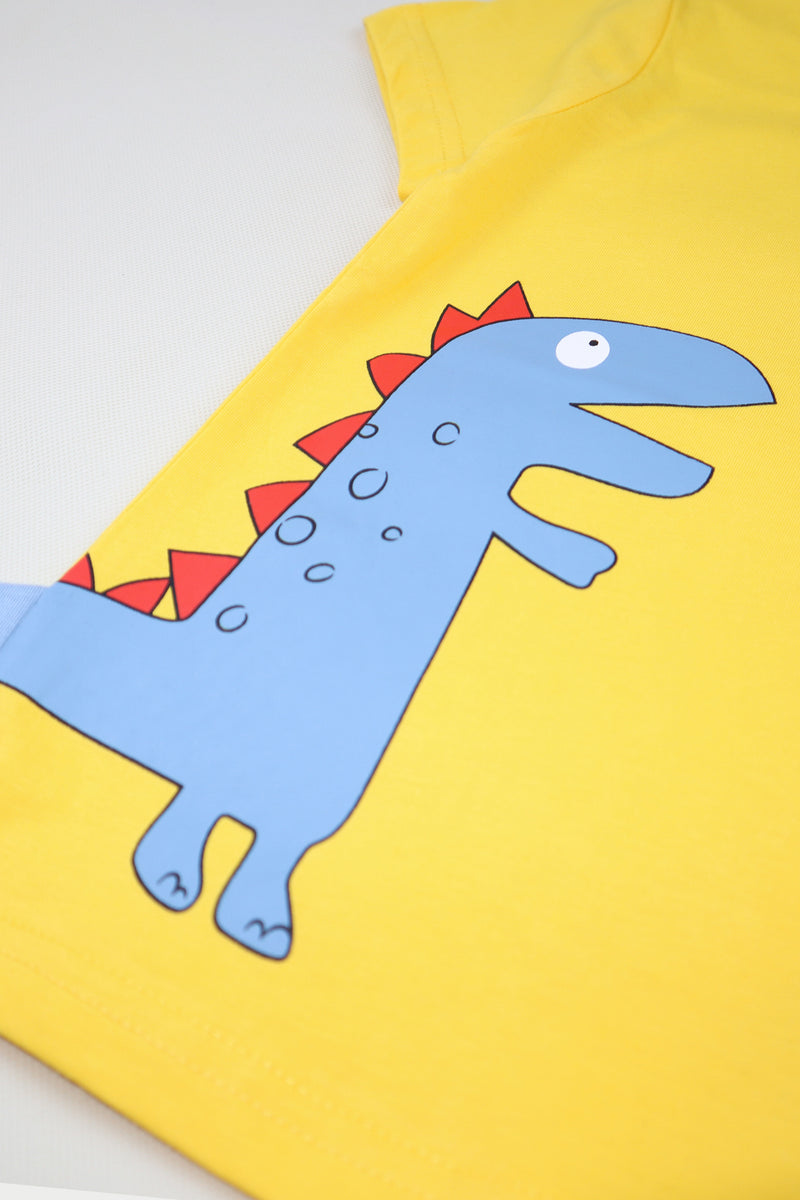 3D Dino T-Shirt - Yellow